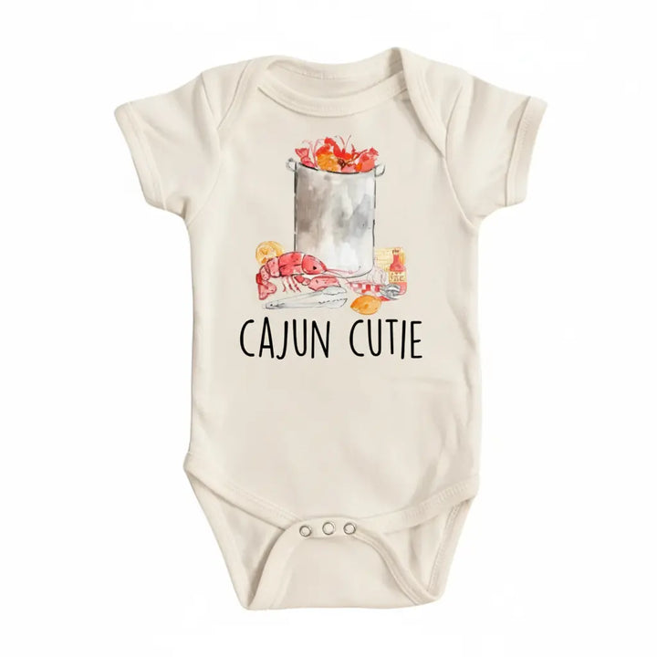 Cajun Cutie - Baby Boy Girl Clothes Infant Bodysuit Funny Cute Newborn  Funny Cute Onesie® | North Fork Forager LLC