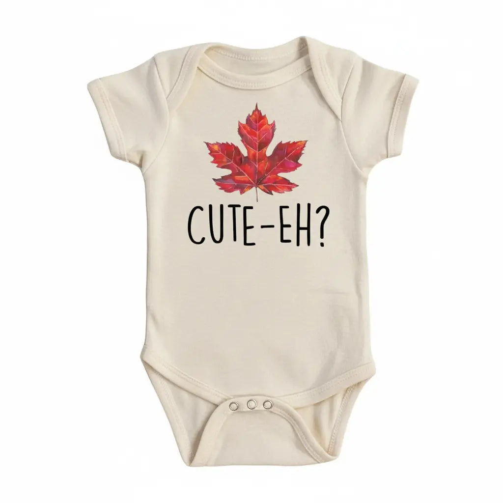 Canada Cute Eh 2- Baby Boy Girl Clothes Infant Bodysuit Funny Cute Newborn  Funny Cute Onesie® | North Fork Forager LLC