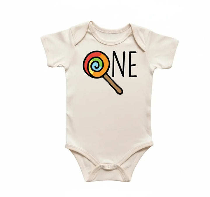 Candy Lolipop Sweet One - Baby Boy Girl Clothes Infant Bodysuit Funny Cute Newborn  Funny Cute Onesie® | North Fork Forager LLC