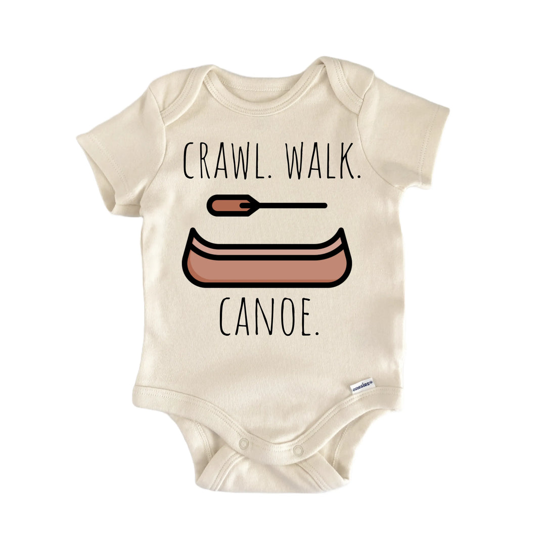 Canoe Lake River Boat - Baby Bodysuit  Funny Cute Onesie® | North Fork Forager LLC
