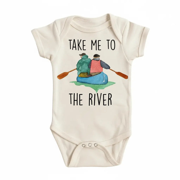 Canoe River  - Baby Boy Girl Clothes Infant Bodysuit Funny Cute Newborn  Funny Cute Onesie® | North Fork Forager LLC