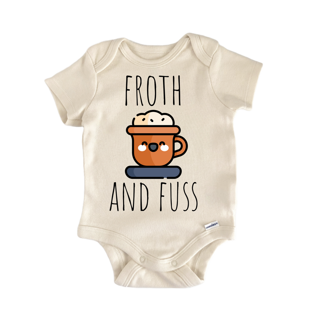 Cappuccino Espresso - Baby Bodysuit  Funny Cute Onesie® | North Fork Forager LLC
