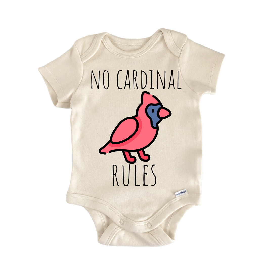 Cardinal Bird Remembrance Memorial - Baby Bodysuit  Funny Cute Onesie® | North Fork Forager LLC