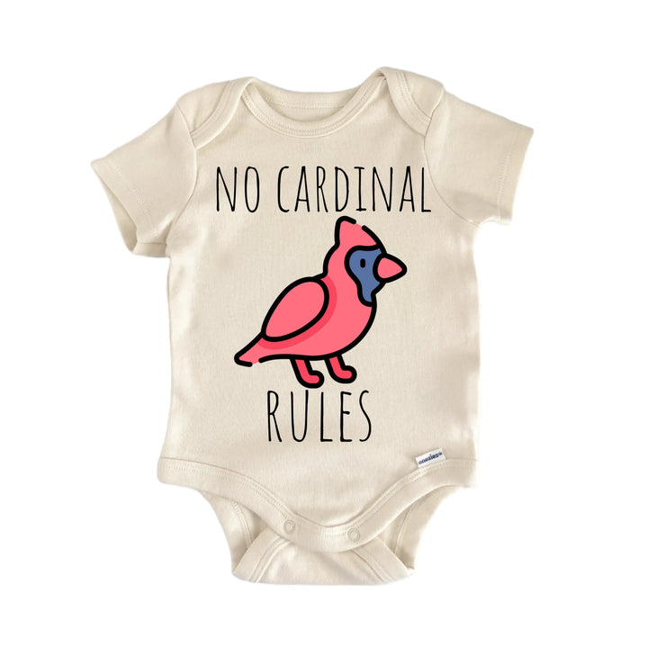 Cardinal Bird Remembrance Memorial - Baby Bodysuit  Funny Cute Onesie® | North Fork Forager LLC