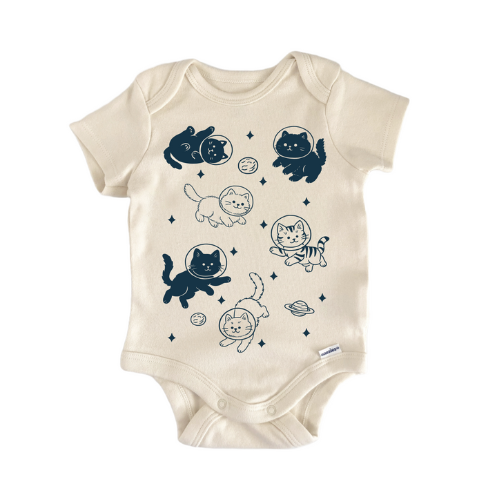 Cats In Outer Space Cat Pet Space - Baby Bodysuit  Funny Cute Onesie® | North Fork Forager LLC