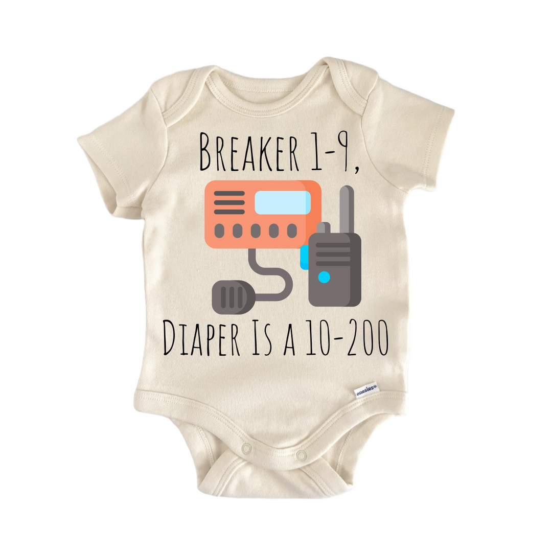 Cb Radio Trucker Trucking - Baby Bodysuit  Funny Cute Onesie® | North Fork Forager LLC