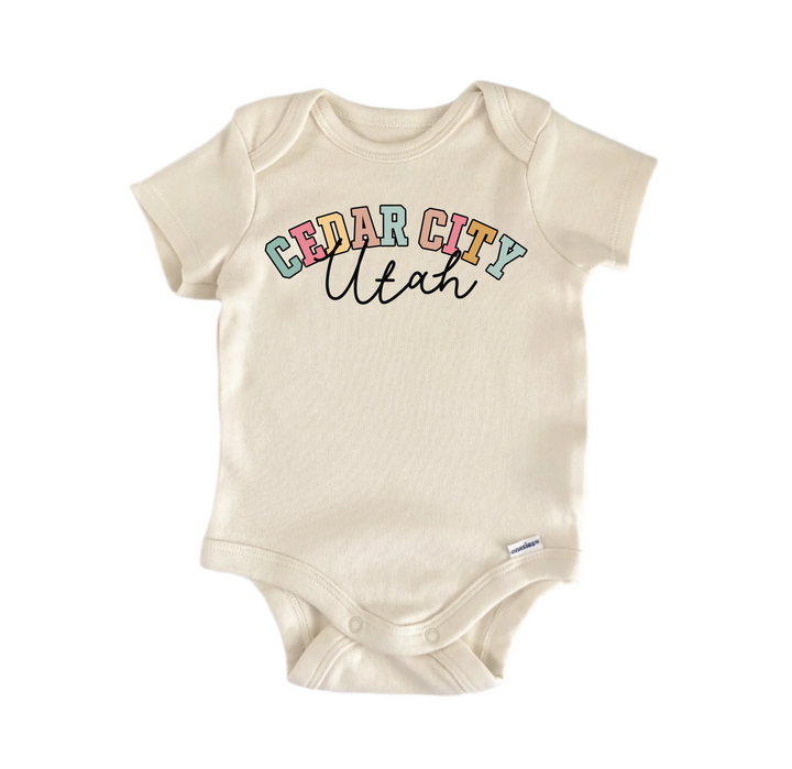 Cedar City Utah - Baby Boy Girl Clothes  Bodysuit Funny Cute