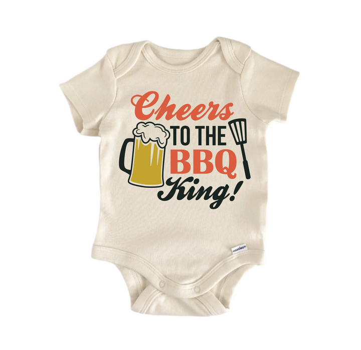 Cheers To The Bbq  Father's Day Beer - Baby Boy Girl Clothes  Bodysuit Funny Cute