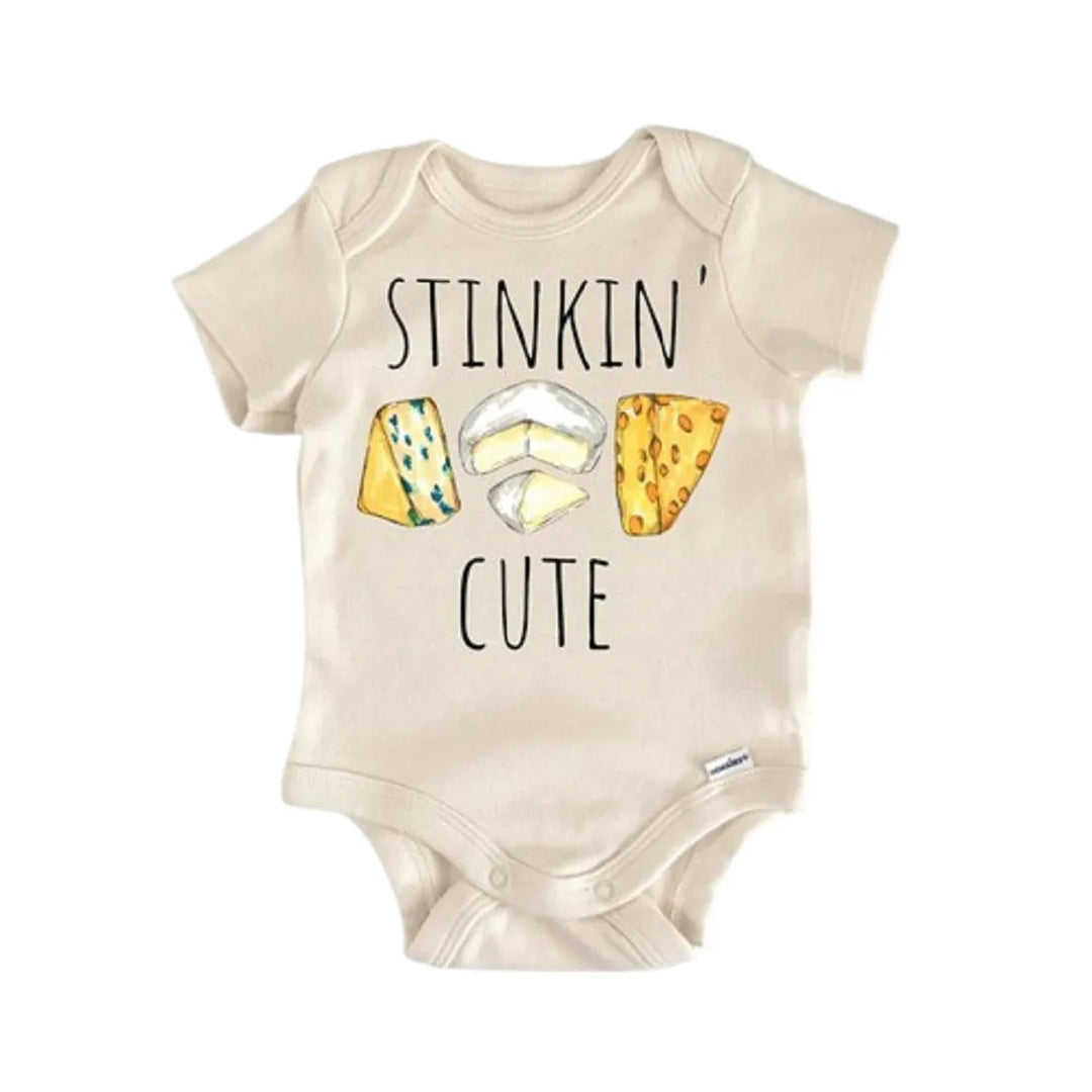 Cheese Wine Foodie Food - Baby Boy Girl Clothes Infant Onesie® Funny Cute Newborn GS1  Funny Cute Onesie® | North Fork Forager LLC