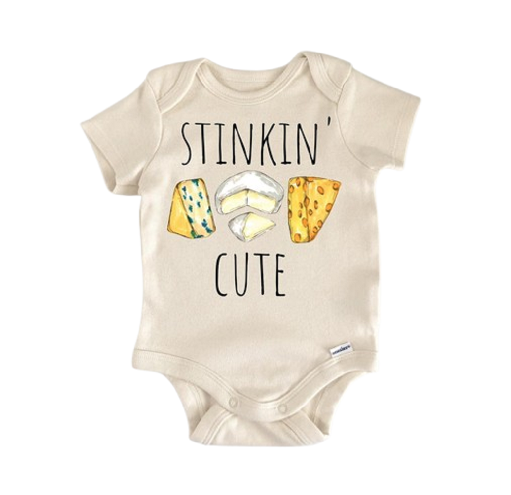 Cheese Wine Foodie Food - Baby Boy Girl Clothes Infant Bodysuit Funny Cute Newborn  Funny Cute Onesie® | North Fork Forager LLC