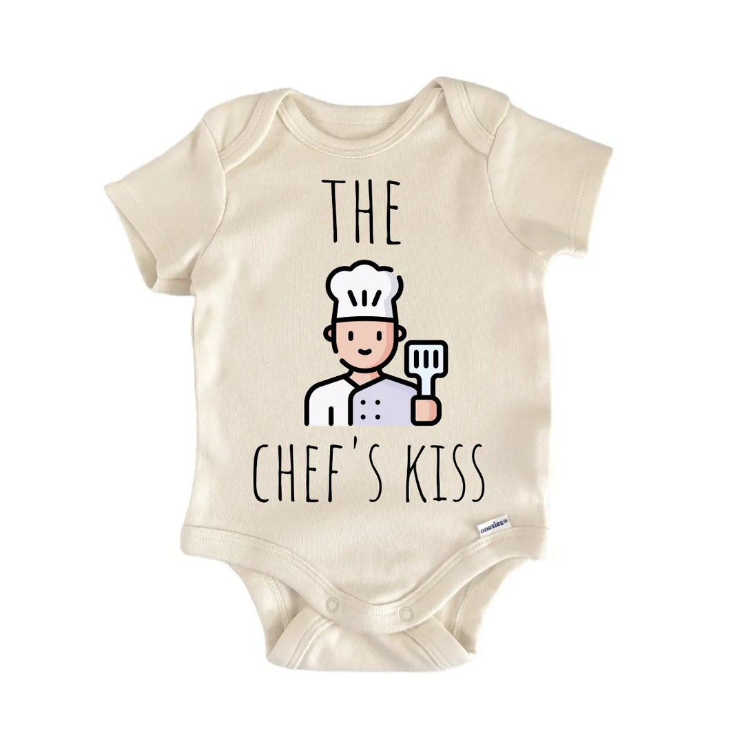 Chef Cooking Kiss - Baby Bodysuit  Funny Cute Onesie® | North Fork Forager LLC