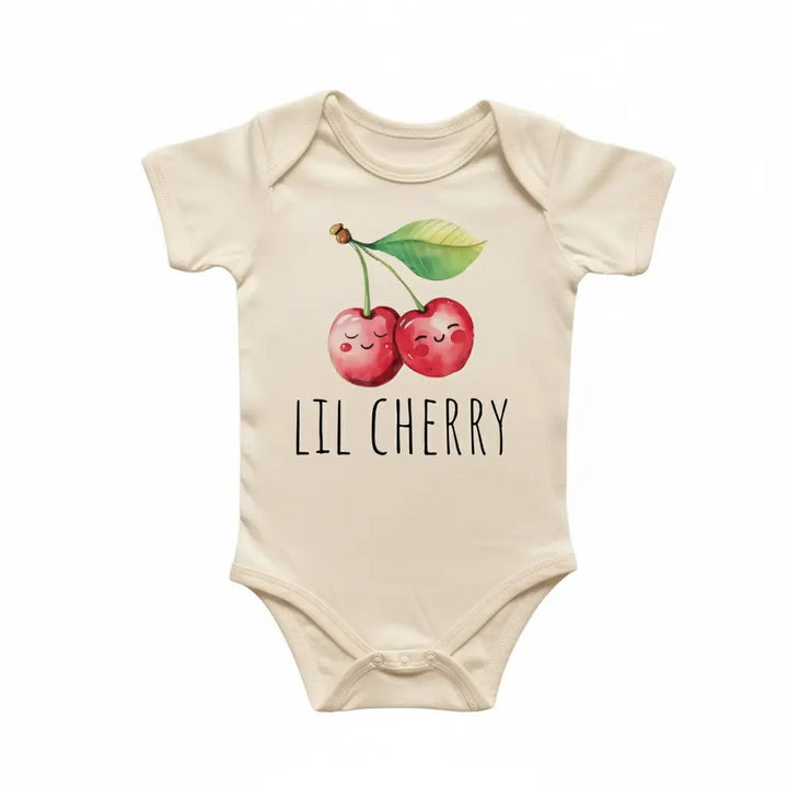 Little Cherry Fruit - Baby Boy Girl Clothes Infant Bodysuit Funny Cute Newborn  Funny Cute Onesie® | North Fork Forager LLC