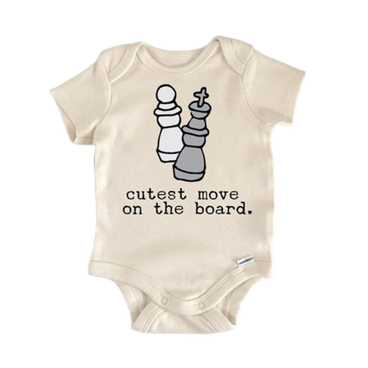Chess  - Baby Boy Girl Clothes Infant Bodysuit Funny Cute Newborn  Funny Cute Onesie® | North Fork Forager LLC