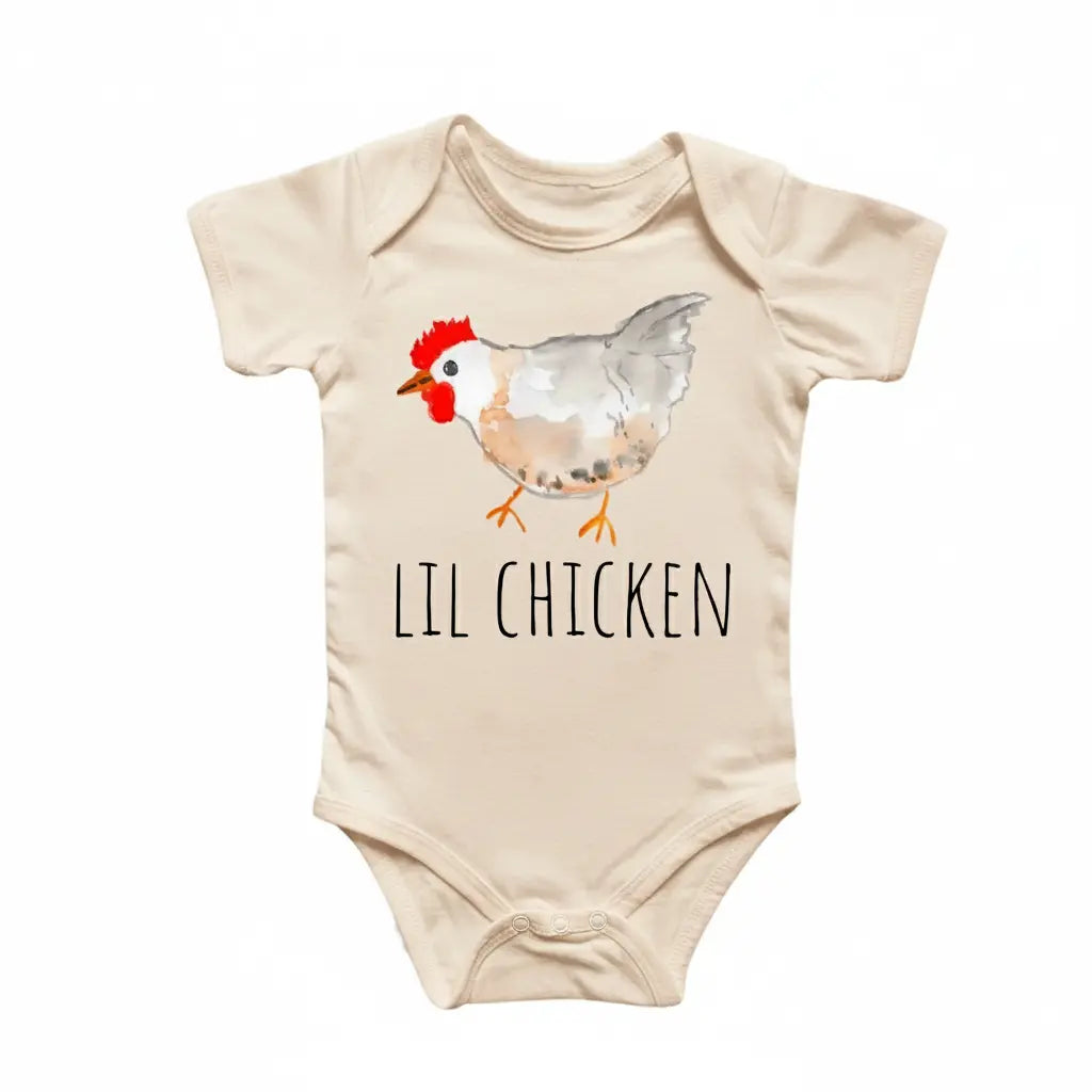 Little Chicken - Baby Boy Girl Clothes Infant Bodysuit Funny Cute Newborn 4  Funny Cute Onesie® | North Fork Forager LLC