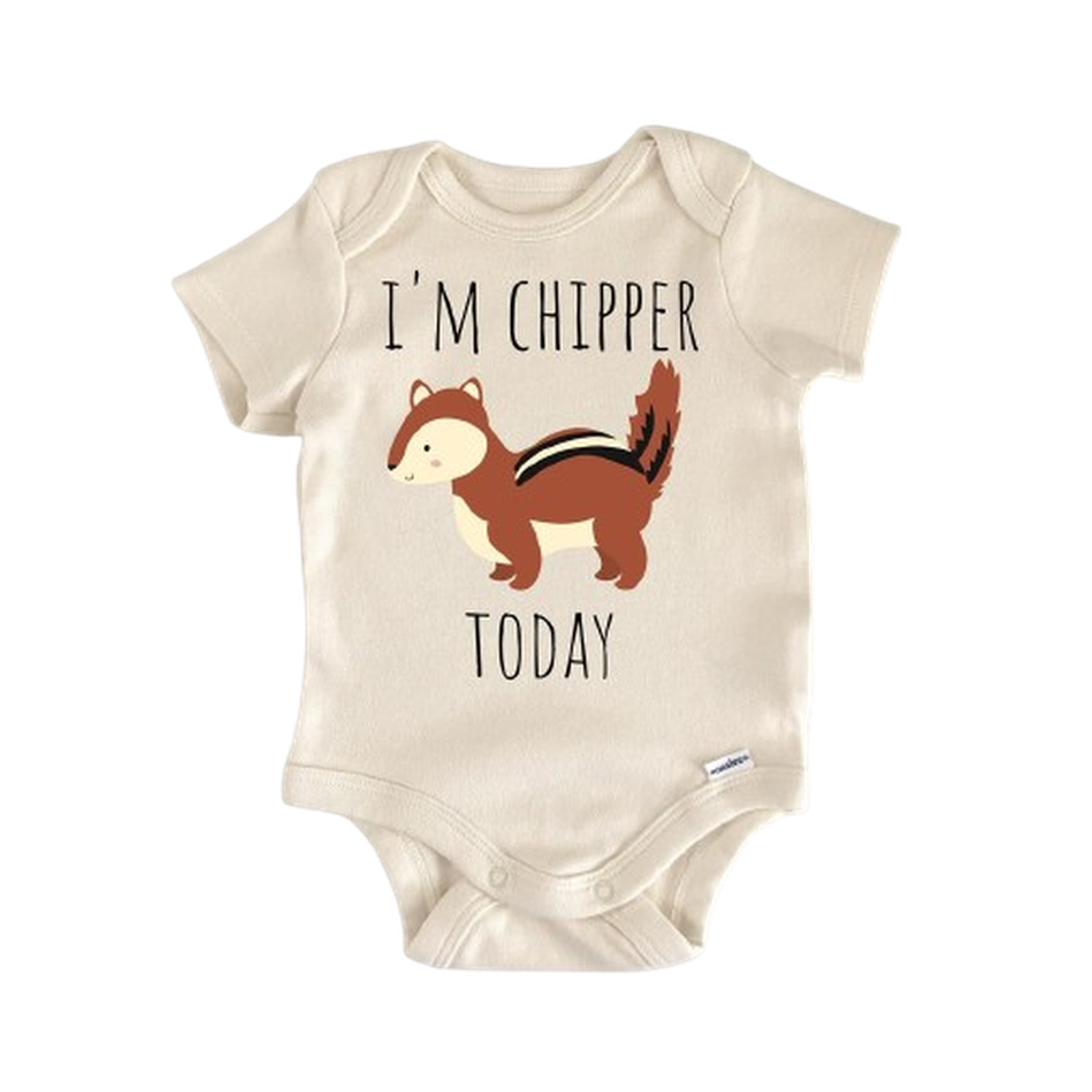 Chipmunk Animal Woodland - Baby Boy Girl Clothes Infant Bodysuit Funny Cute Newborn  Funny Cute Onesie® | North Fork Forager LLC