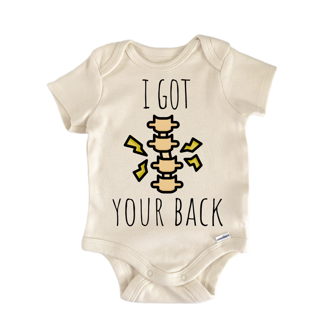 Chiropractor Health Wellness Back - Baby Bodysuit  Funny Cute Onesie® | North Fork Forager LLC