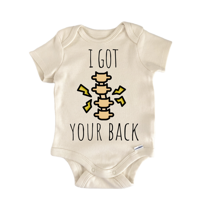 Chiropractor Health Wellness Back - Baby Bodysuit  Funny Cute Onesie® | North Fork Forager LLC
