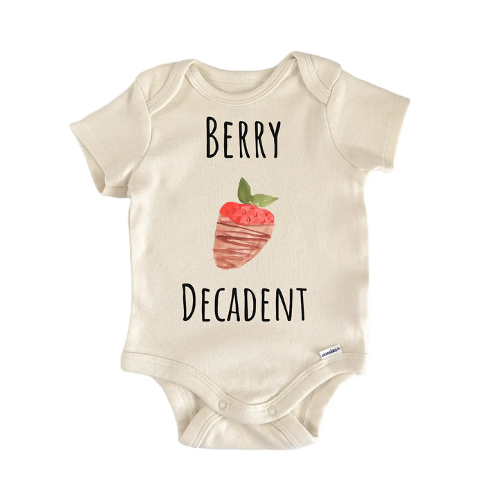 Chocolate Strawberry Dipped Fruit Infant Gift Baby Bodysuit