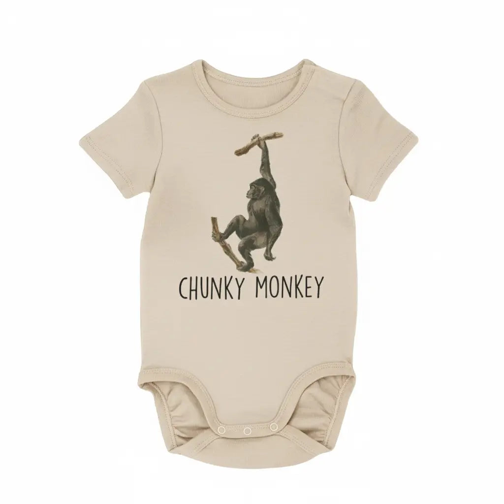 Chunky Monkey - Baby Boy Girl Clothes Infant Bodysuit Funny Cute Newborn  Funny Cute Onesie® | North Fork Forager LLC