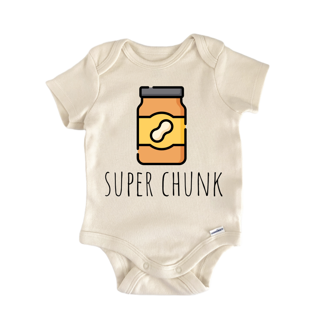 Chunky Peanutbutter Peanut - Baby Bodysuit  Funny Cute Onesie® | North Fork Forager LLC