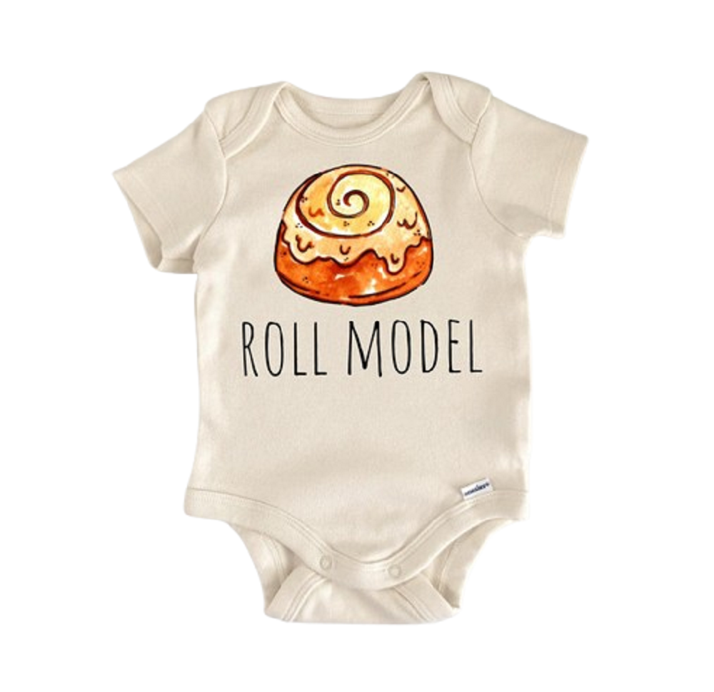 Cinnamon Roll Bakery Baker - Baby Boy Girl Clothes Infant Bodysuit Funny Cute Newborn  Funny Cute Onesie® | North Fork Forager LLC