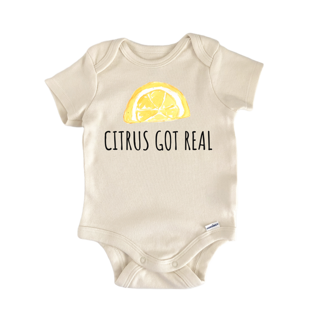 Citrus Lemon Fruit Foodie Baby Gift Baby Bodysuit