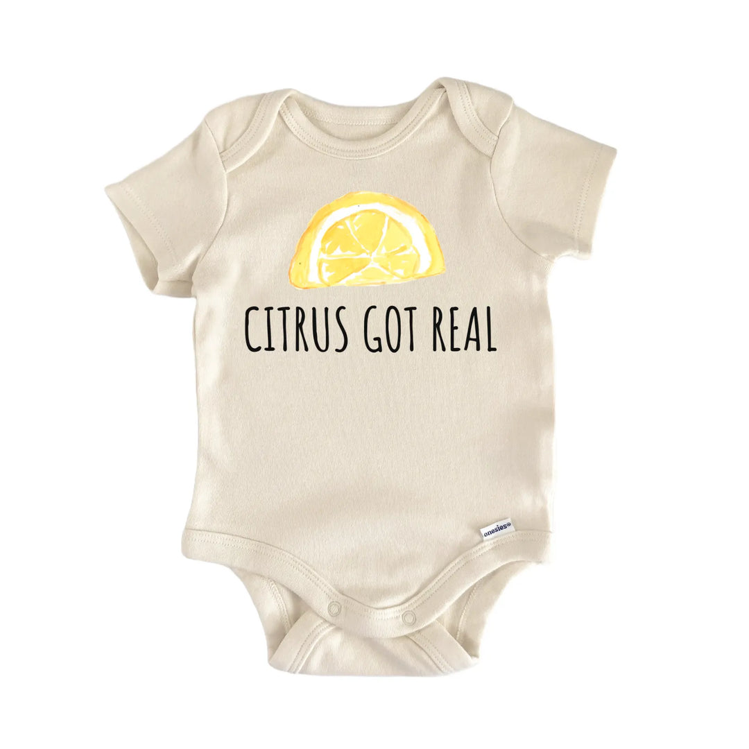 Citrus Lemon Fruit Foodie Baby Gift Baby Bodysuit