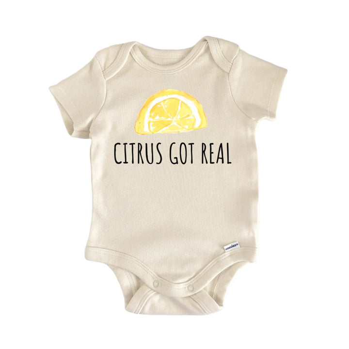 Citrus Lemon Fruit Foodie Baby Gift Baby Bodysuit
