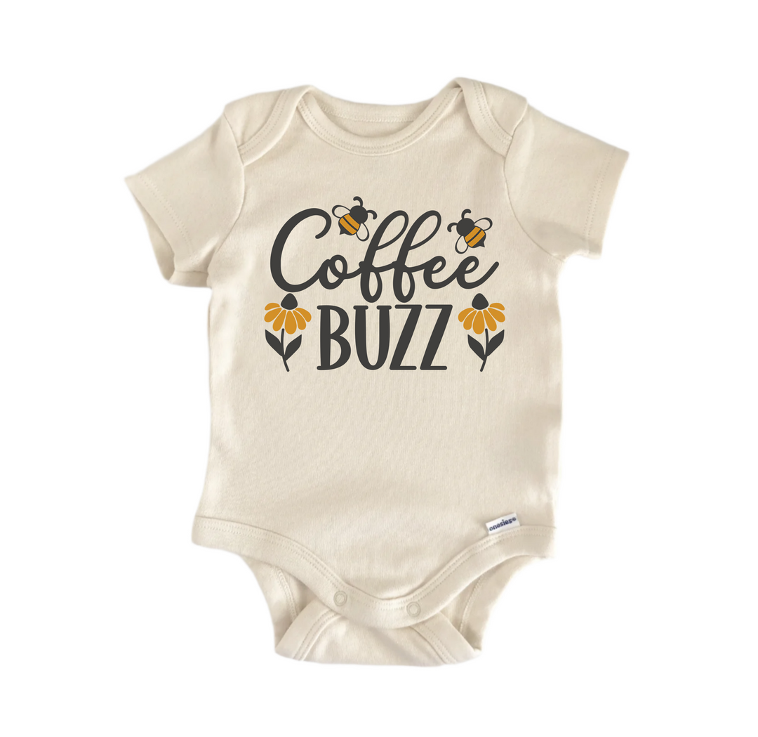 Coffee Buzz Honey Bee- Baby Boy Girl Clothes Infant Bodysuit Funny Cute  Funny Cute Onesie® | North Fork Forager LLC