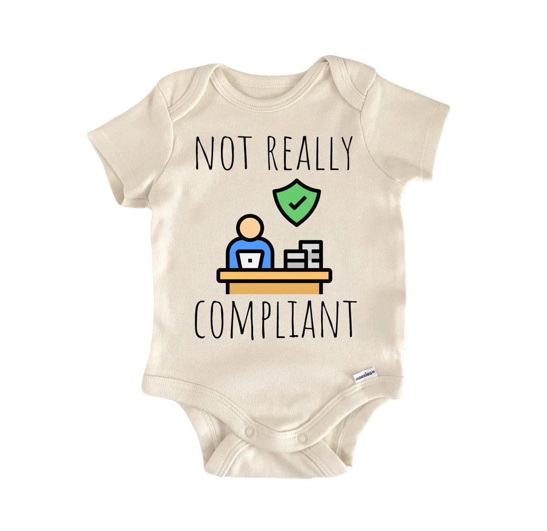 Compliant Officer Safety - Baby Boy Girl Clothes Infant Bodysuit Funny Cute  Funny Cute Onesie® | North Fork Forager LLC