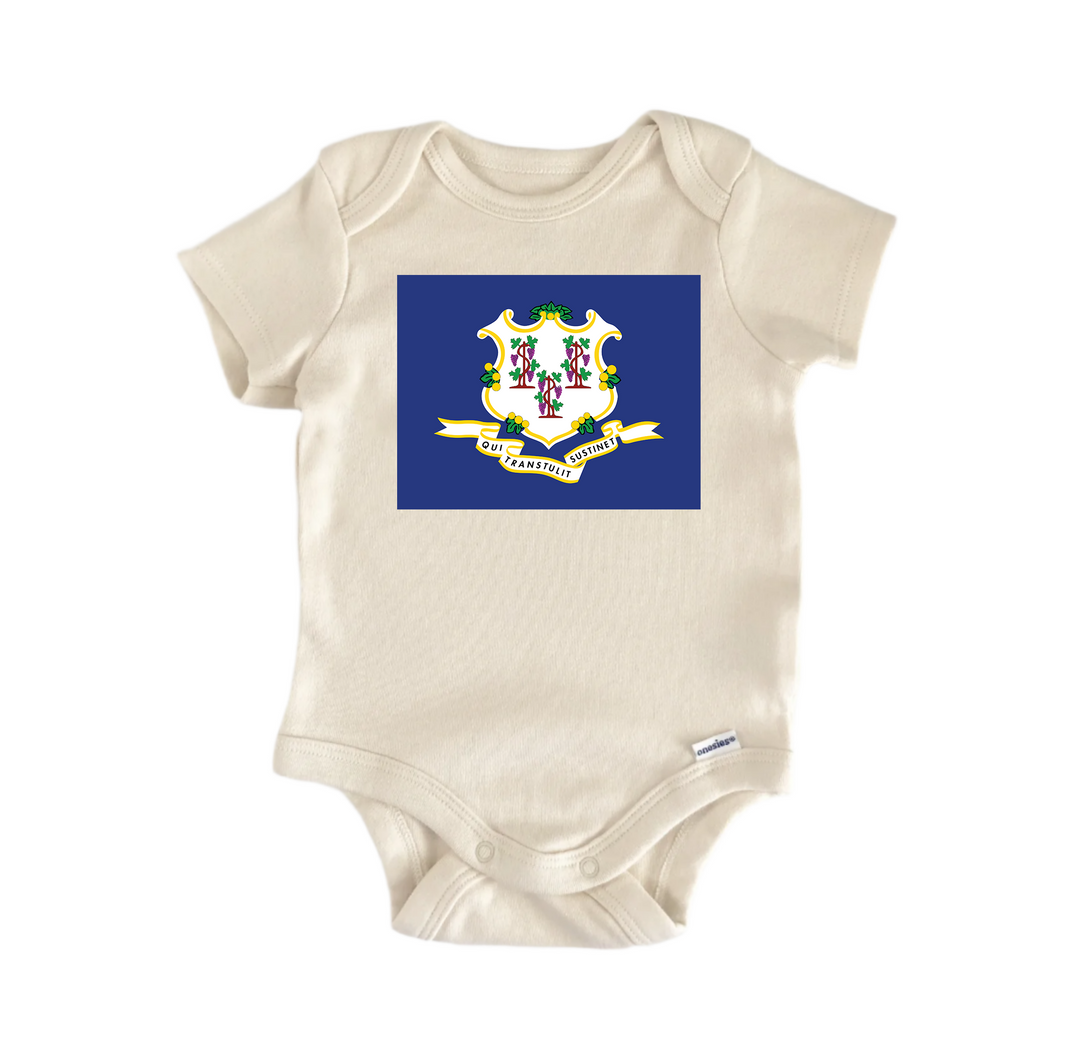 Connecticut - Baby Boy Girl Clothes Infant Onesie® Funny Cute GS1  Funny Cute Onesie® | North Fork Forager LLC