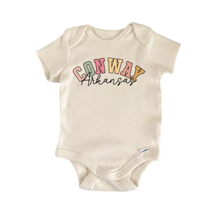 Conway Arkansas - Baby Boy Girl Clothes  Bodysuit Funny Cute