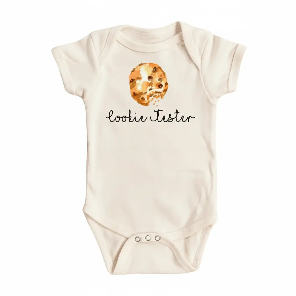 Cookie Tester Script - Baby Boy Girl Clothes Infant Bodysuit Funny Cute Newborn  Funny Cute Onesie® | North Fork Forager LLC