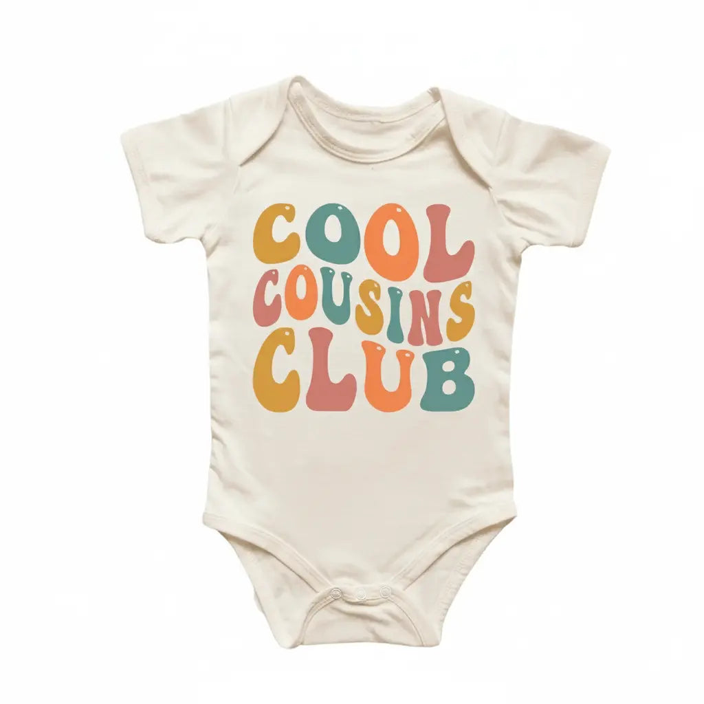 Cool Cousins Club - Baby Boy Girl Clothes Infant Bodysuit Funny Cute Newborn  Funny Cute Onesie® | North Fork Forager LLC