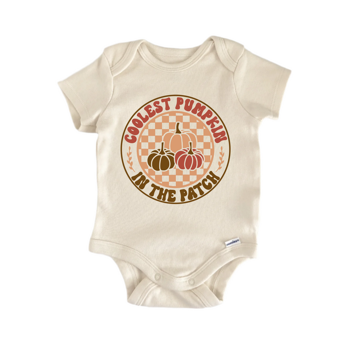 Coolest Pumpkin In the Patch Fall -  Baby Boy Girl Clothes Bodysuit Funny Cute Newborn