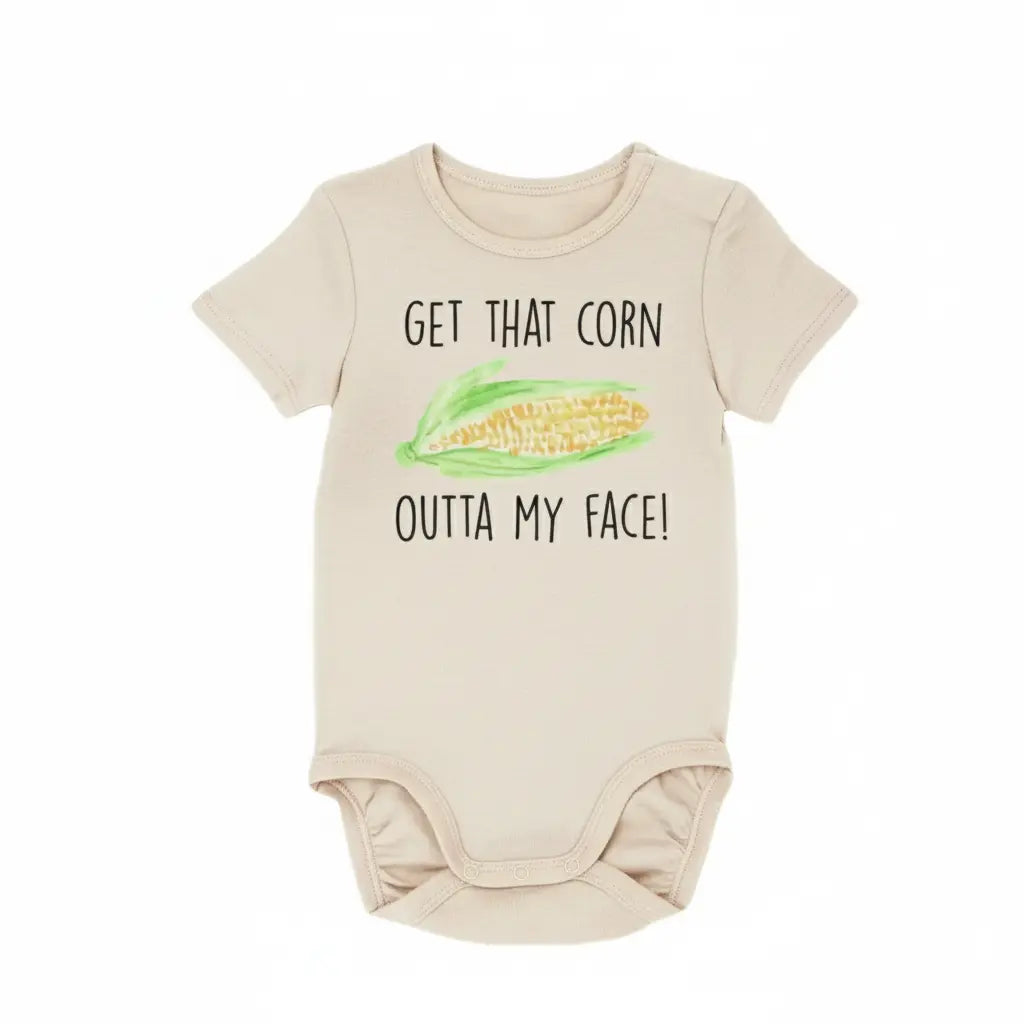 Corn Face - Baby Boy Girl Clothes Infant Bodysuit Funny Cute Newborn  Funny Cute Onesie® | North Fork Forager LLC