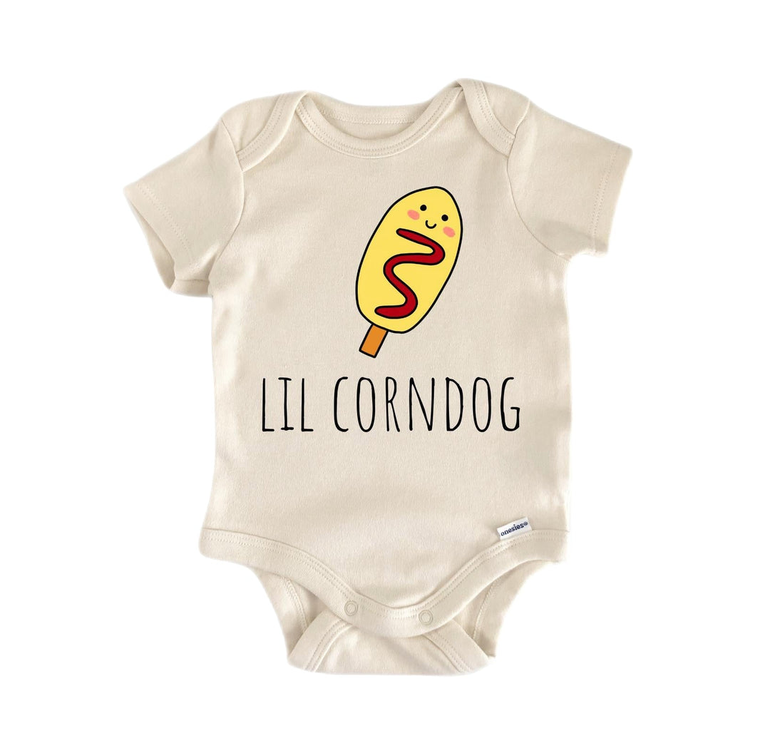 Corndog Carnival - Baby Boy Girl Clothes Infant Onesie® Funny Cute Newborn GS1 BBY  Funny Cute Onesie® | North Fork Forager LLC