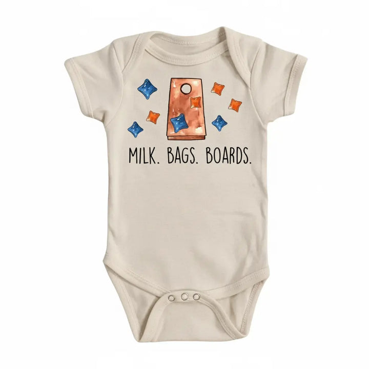 Cornhole Milk Bags - Baby Boy Girl Clothes Infant Bodysuit Funny Cute Newborn  Funny Cute Onesie® | North Fork Forager LLC