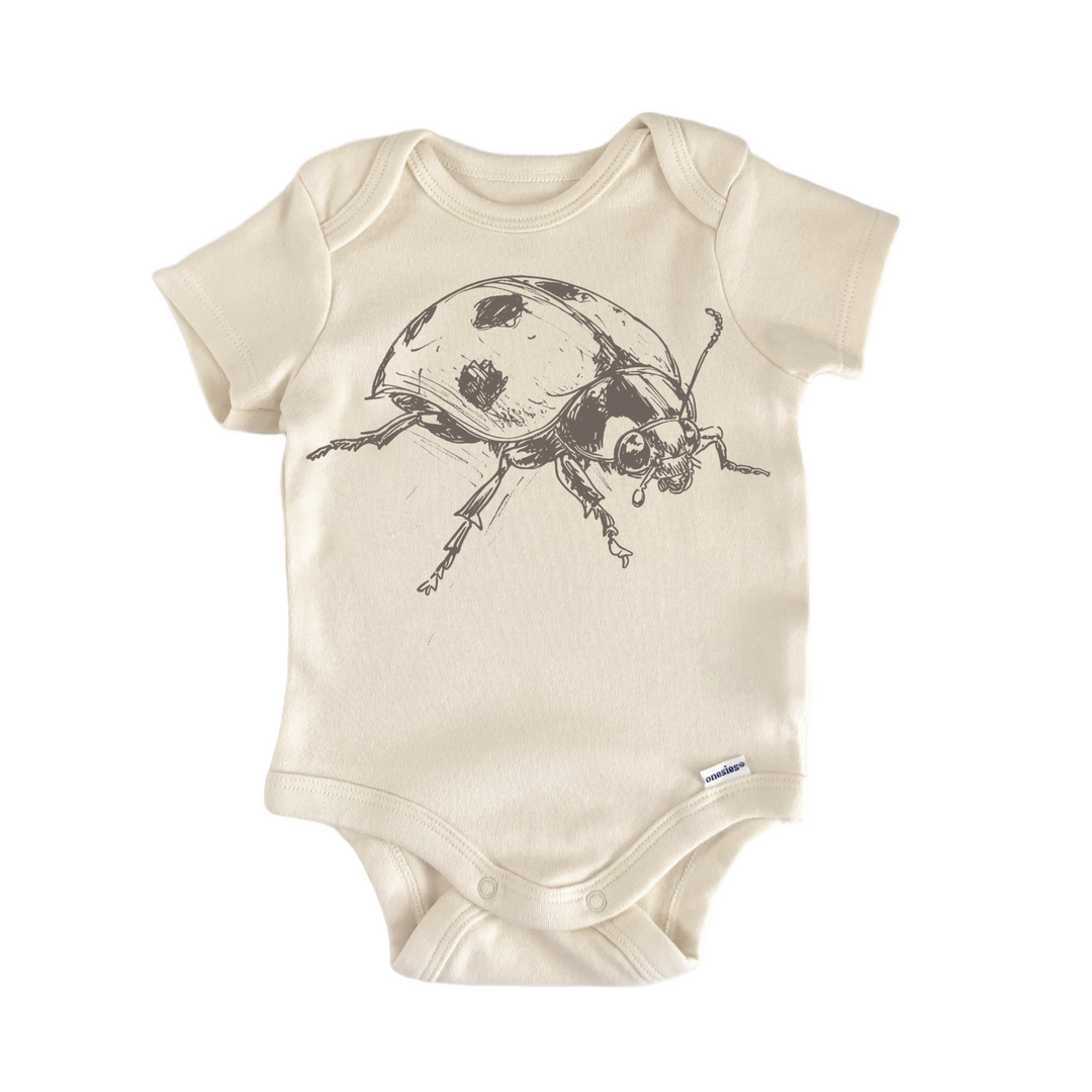 Cottagecore Ladybug Insect Bug - Baby Bodysuit  Funny Cute Onesie® | North Fork Forager LLC
