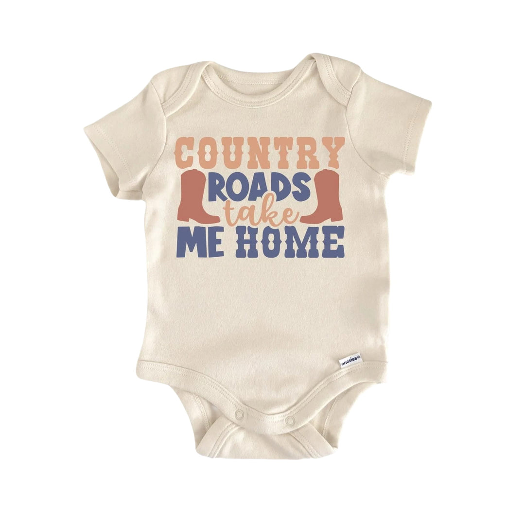 Country Roads - Baby Boy Girl Clothes Infant Bodysuit Funny Cute Newborn  Funny Cute Onesie® | North Fork Forager LLC