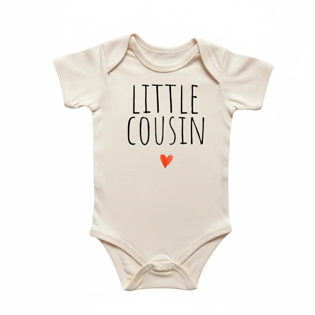Little Cousin Reveal - Baby Boy Girl Clothes Infant Bodysuit Funny Cute Newborn  Funny Cute Onesie® | North Fork Forager LLC