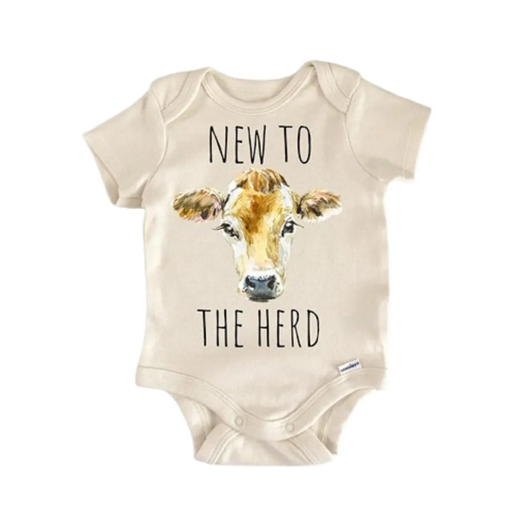 Cow Bull Animal Farm Farmer - Baby Boy Girl Clothes Infant Onesie® Funny Cute Newborn GS1  Funny Cute Onesie® | North Fork Forager LLC