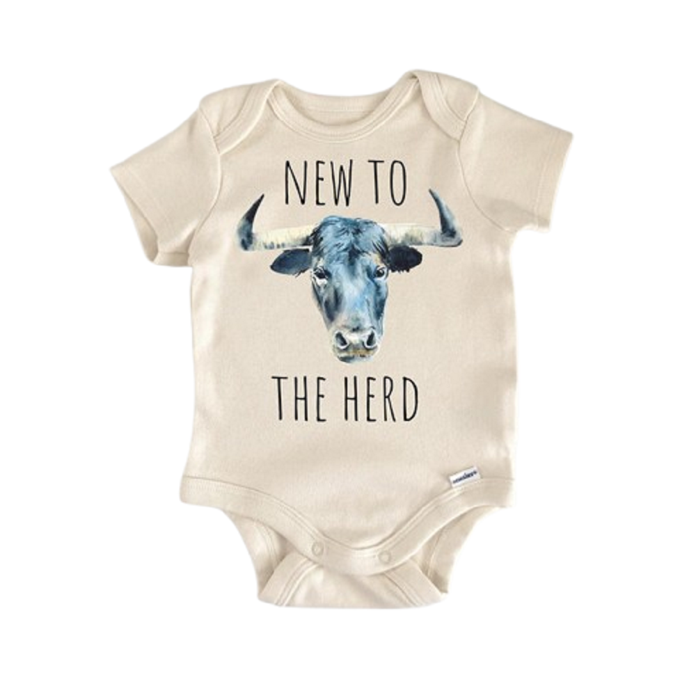 Cow Bull Farm Herd - Baby Boy Girl Clothes Infant  Funny Cute Onesie® | North Fork Forager LLC