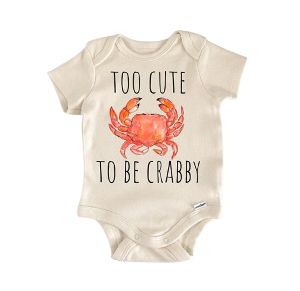 Crab Beach Summer - Baby Boy Girl Clothes Infant Bodysuit Funny Newborn Cute  Funny Cute Onesie® | North Fork Forager LLC