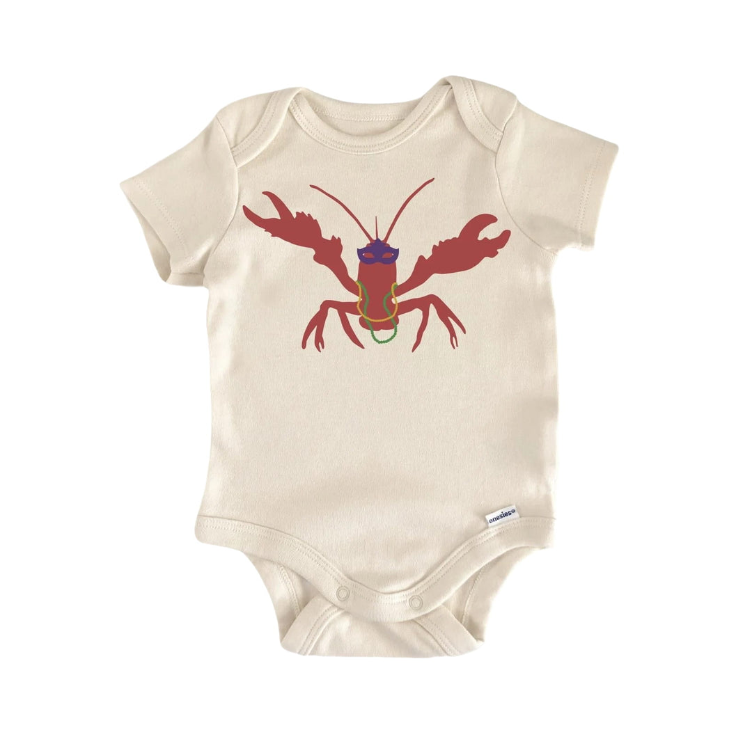 Crawfish Mardi Gras - Baby Boy Girl Clothes Infant Bodysuit Funny Cute Newborn  Funny Cute Onesie® | North Fork Forager LLC
