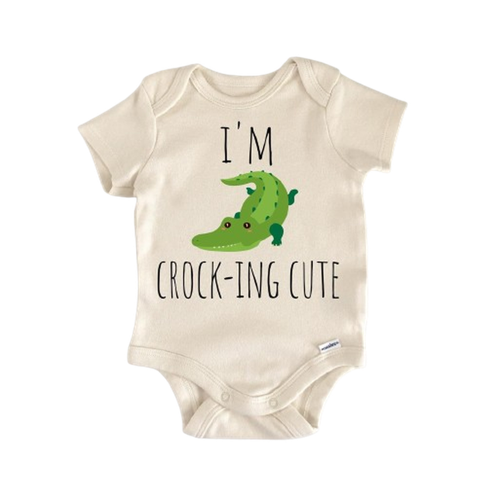 Crocodile Alligator Reptile - Baby Boy Girl Clothes Infant Bodysuit Funny Cute Newborn  Funny Cute Onesie® | North Fork Forager LLC
