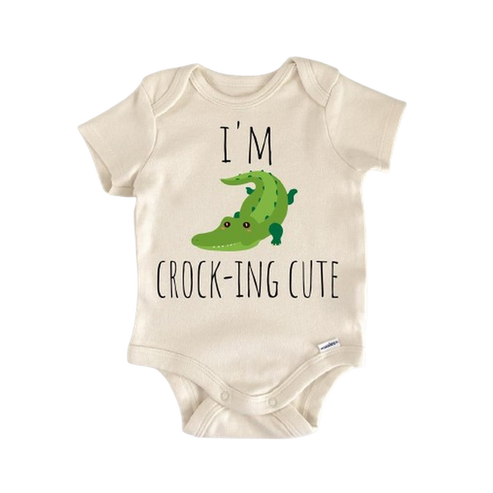 Crocodile Alligator Reptile - Baby Boy Girl Clothes Infant Bodysuit Funny Cute Newborn  Funny Cute Onesie® | North Fork Forager LLC