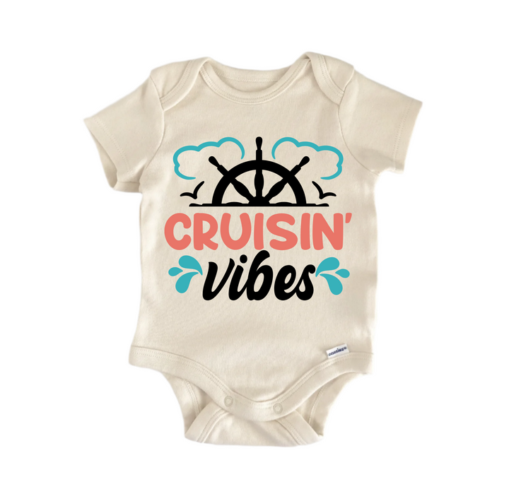 Cruisin Vibes Cruise Boat - Baby Boy Girl Clothes  Bodysuit Funny Cute  Funny Cute Onesie® | North Fork Forager LLC