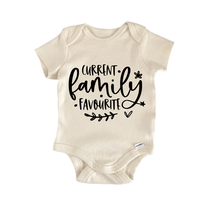 Current Family Favorite - Baby Boy Girl Clothes Infant Bodysuit Funny Cute Newborn