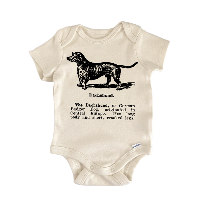 Dachshund Dog Breed Pet - Baby Bodysuit  Funny Cute Onesie® | North Fork Forager LLC